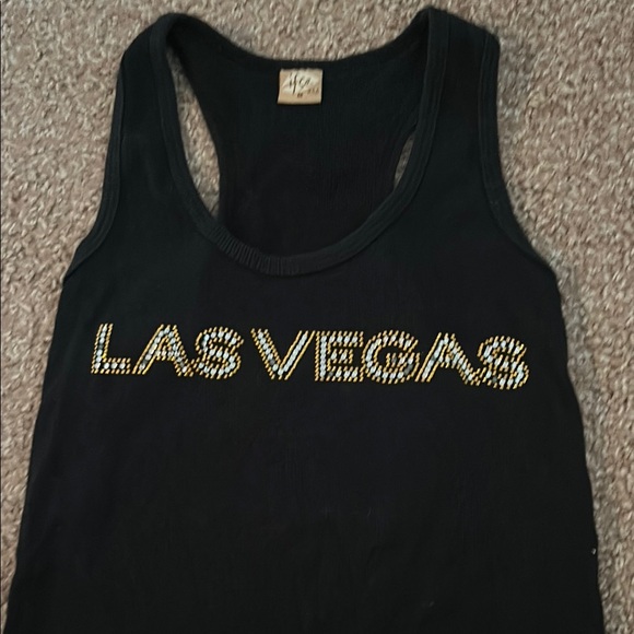 Black Las Vegas Tank Top - Picture 5 of 7